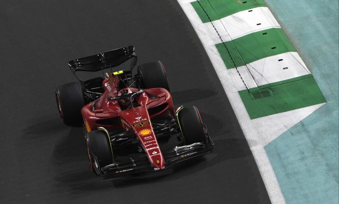 Carlos Sainz (Ferrari) beim Saudi-Arabien-GP der Formel 1. Carlos Sainz Ferrari Saudi-Arabien