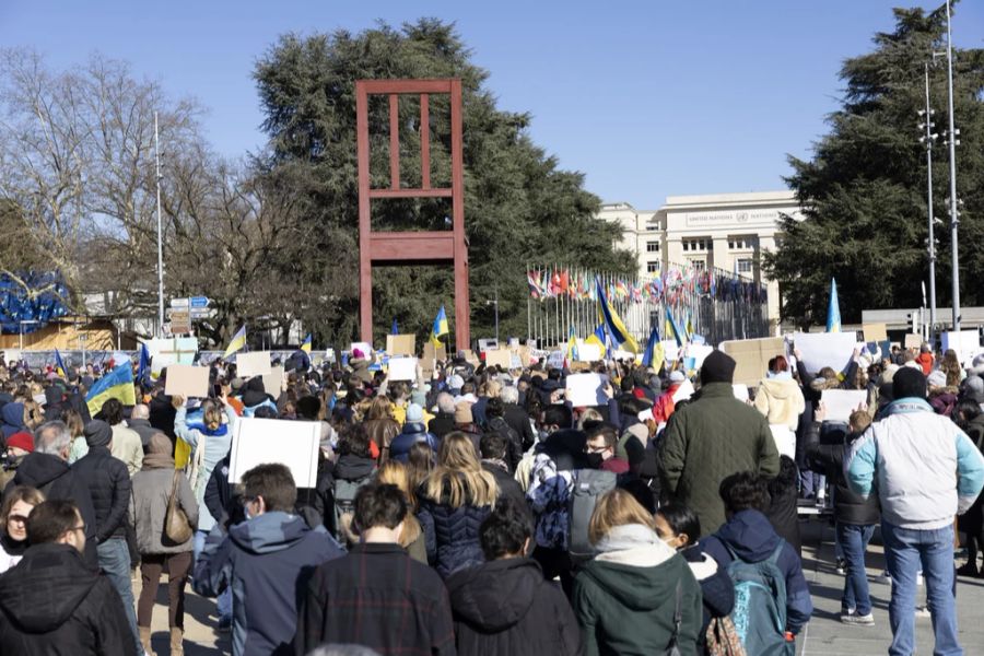 Friedensdemo in Genf