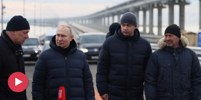 Ukraine-Krieg Krim-Brücke Putin Besuch