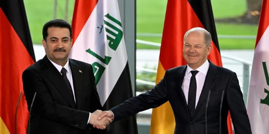 Olaf Scholz und Mohammed Schia al-Sudani in Berlin