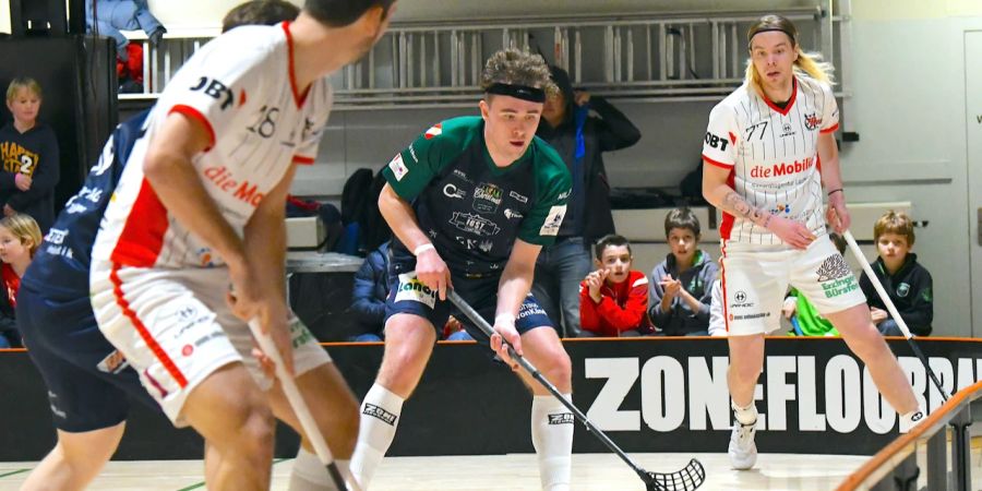 UHC Thun beim Spiel gegen die Red Devils