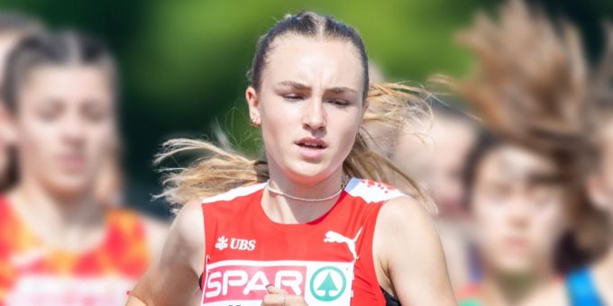 Lilly Nägeli erhält den Stadtpreis 2022. Sportlerin beim Laufen