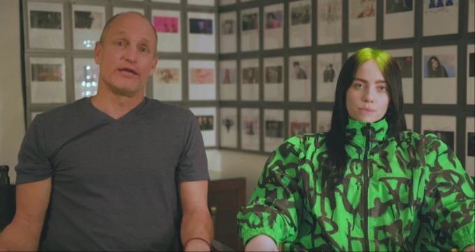 Billie Eilish und Woody Harrelson in dem Video «Our House Is On Fire», das in Zusammenarbeit mit Greenpeace entstand. Billie Eilish
