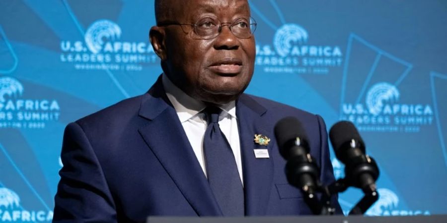 Ghanas Präsident Akufo-Addo am Dienstag in Washington