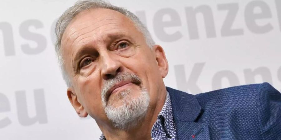 Der dänische Bestseller-Autor Jussi Adler-Olsen auf der Frankfurter Buchmesse 2019. Foto: Jens Kalaene/dpa-Zentralbild/dpa