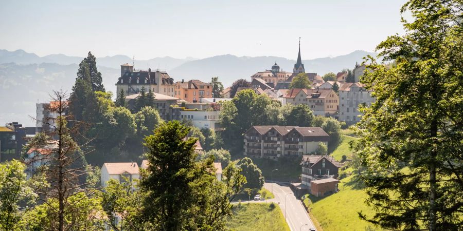 Blick auf die Gemeinde Walzenhausen (AR).