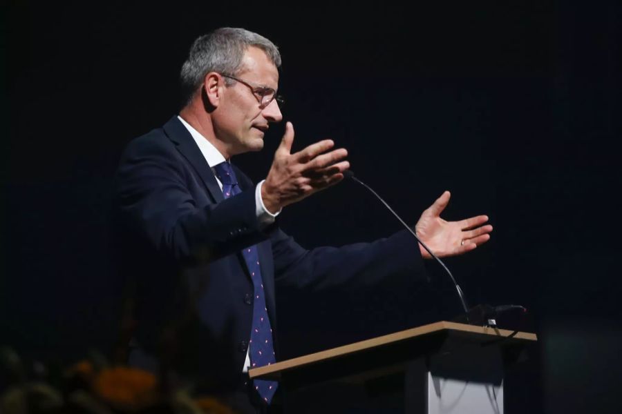 ...und BASPO-Direktor Matthias Remund bei Olympiaempfang in Magglingen.