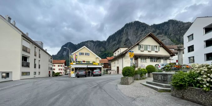 Im Zentrum der Gemeinde Landquart. Im Zentrum der Gemeinde Landquart.