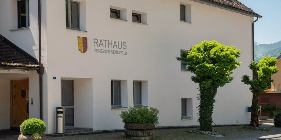 Rathaus in der Gemeinde Sennwald Wahlkreis Werdenberg im Kanton St. Gallen.