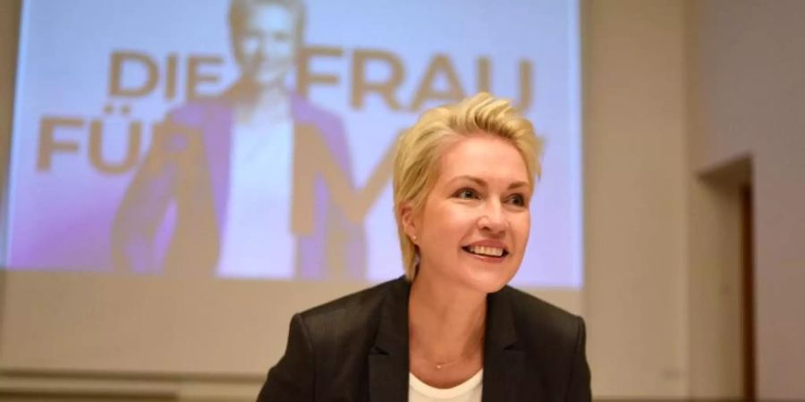 Manuela Schwesig kündigt Koalitionsverhandlungen mit der Partei Die Linke an. Foto: Frank Hormann/dpa