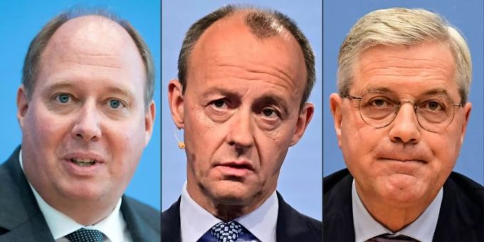 CDU-Vorsitzkandidaten Braun, Merz, Röttgen (v.l.) CDU-Vorsitzkandidaten Braun, Merz, Röttgen (v.l.)