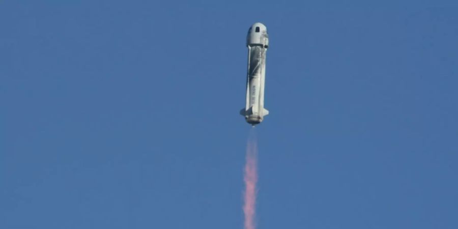 Die «New Shepard»-Rakete von Blue Origin. (Archivbild)