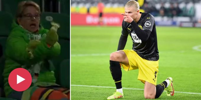 Nach Comeback-Tor - Fan zeigt BVB-Haaland eiskalt den Mittelfinger