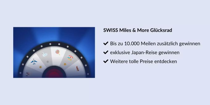Mit dem SWISS Miles & More Glücksrad eine Japan-Reise gewinnen. SWISS Miles & More