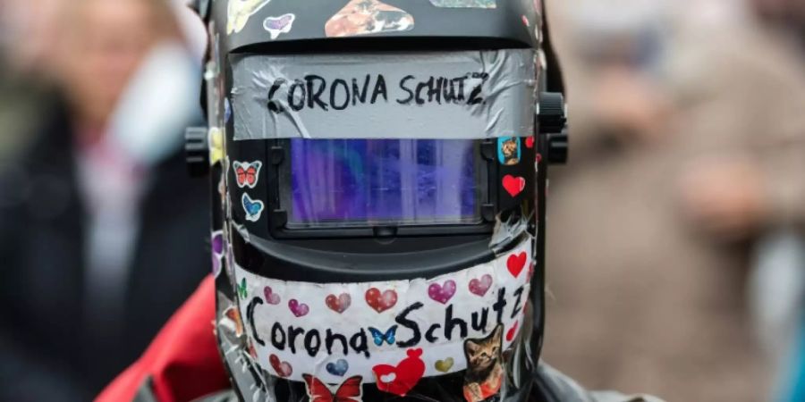 Teilnehmer einer Corona-Demonstration in Dresden