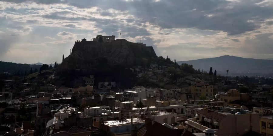 Blitzeinschlag an der Akropolis