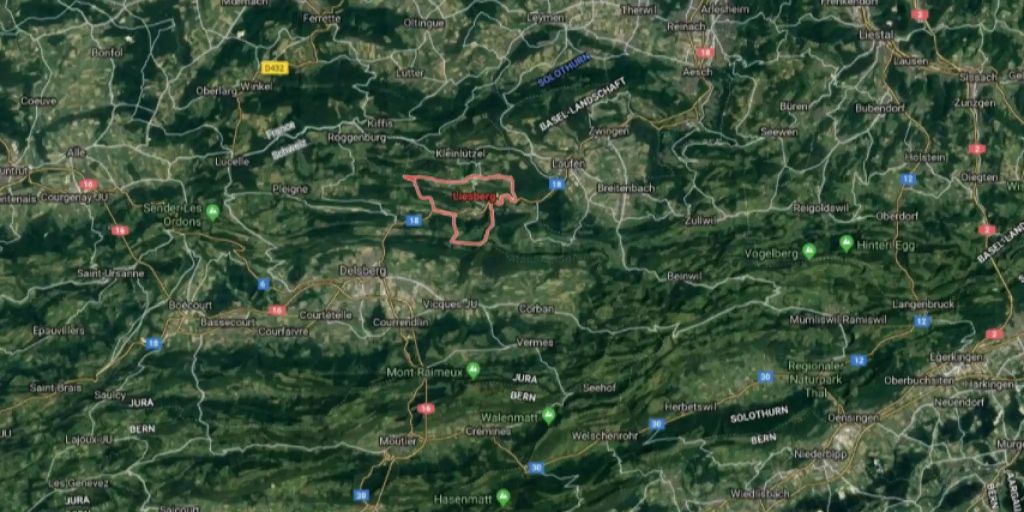 Liesberg plant grosse Informationstafel im Ort