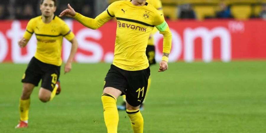 Fehlt dem BVB gegen Wolfsburg: Marco Reus. Foto: Bernd Thissen/dpa