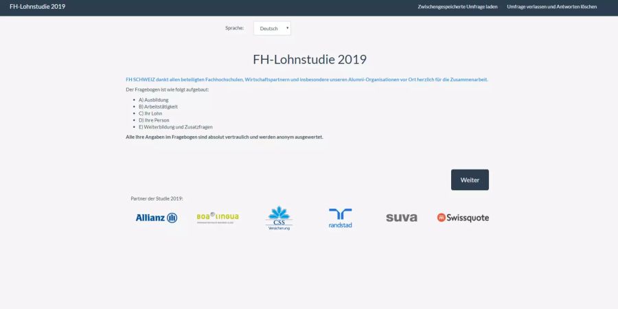 Auf www.fhlohn.ch kann an der Studie teilgenommen werden.