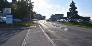 Strasse des Unfalls