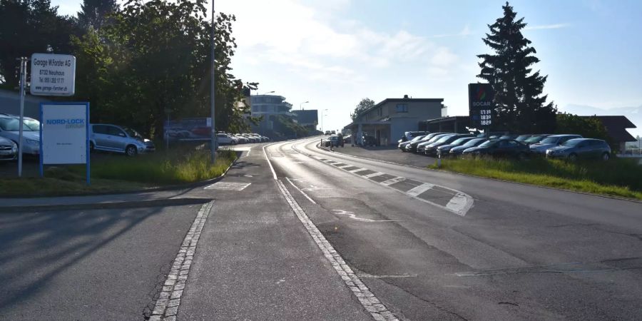 Strasse des Unfalls
