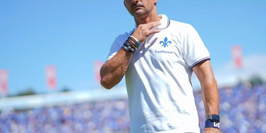 Dirk Schuster ist nicht mehr Trainer des SV Darmstadt 98. Foto: Uwe Anspach