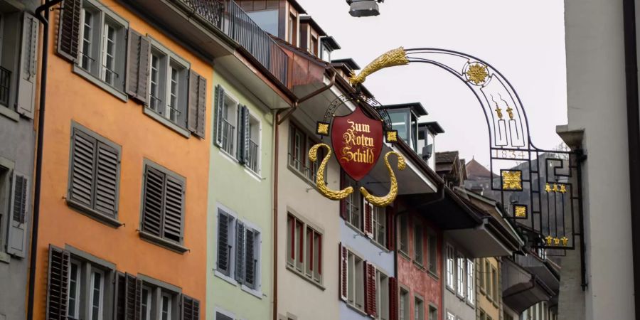 In der Altstadt von Lenzburg.