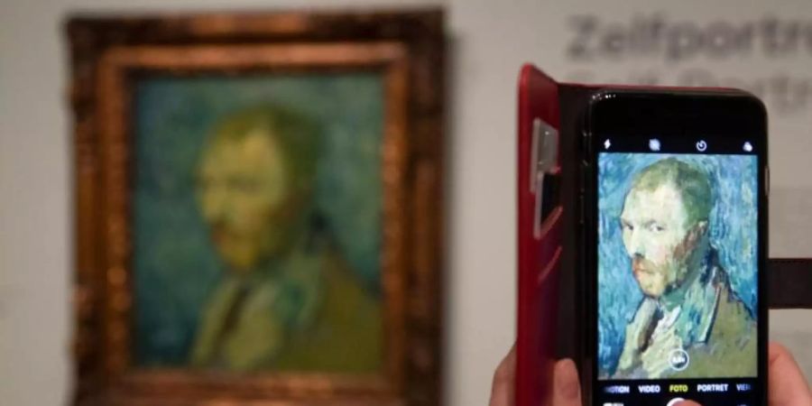 Das Selbstbildnis von Vincent van Gogh (1889) im Besitz des norwegischen Nationalmuseums in Oslo. Foto: Peter Dejong/AP/dpa