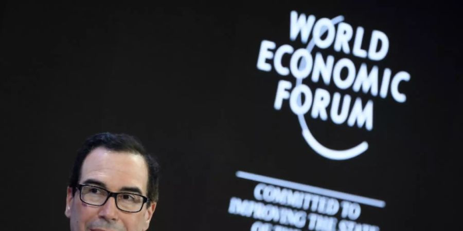 US-Finanzminister Mnuchin beim Weltwirtschaftsforum in Davos
