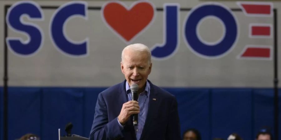 Präsidentschaftsbewerber Biden bei Auftritt in South Carolina
