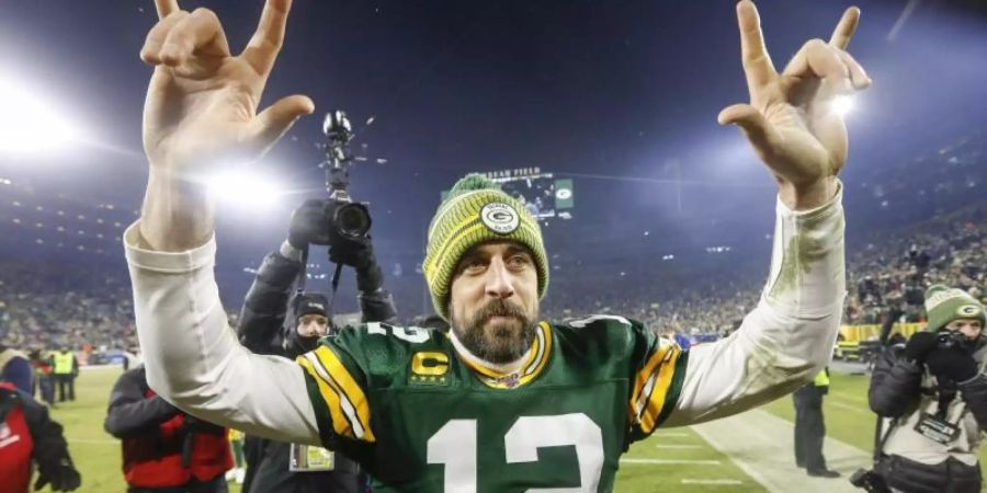 Aaron Rodgers, Quarterback der Green Bay Packers, holte 2011 den Super Bowl XLV.