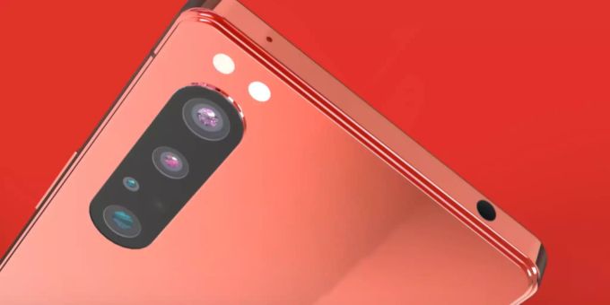 Dieses Foto zeigt einen Ausschnitt eines im Netz aufgetauchten Renders. Sony Xperia 5 Plus