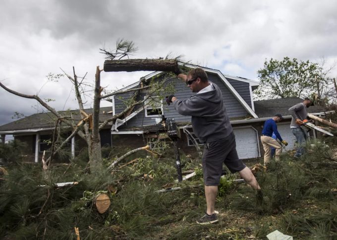Auch der Bundesstaat Georgia wurde von den Tornados hart getroffen. Severe Weather South