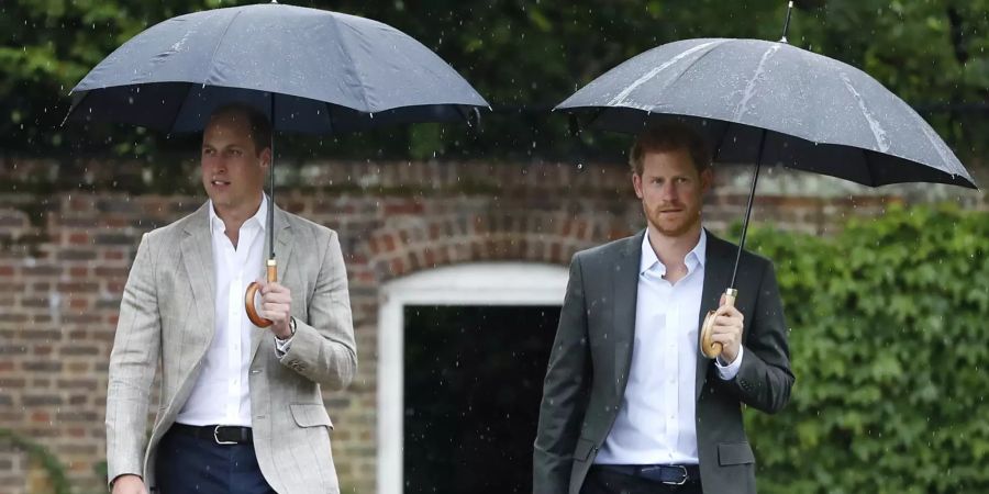 Prinz Harry (r.) und sein grosser Bruder Prinz William haben sich seit dem Megxit nicht mehr wirklich viel zu sagen.