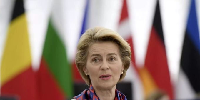 Von der Leyen im Europaparlament von der leyen