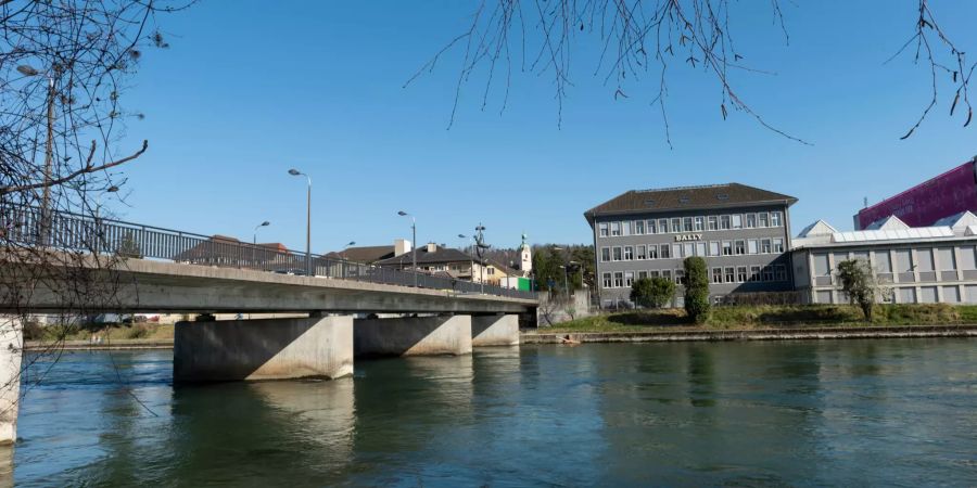 Brücke Aare Bally in Schönenwerd.