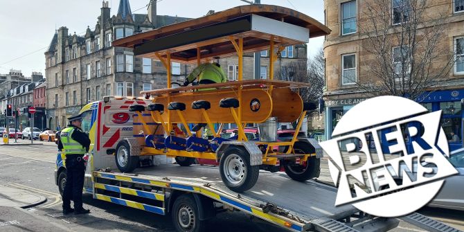 Bier-Velo Schottland beschlagnahmt