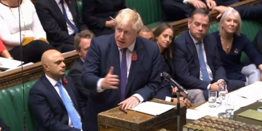 Boris Johnson im Parlament