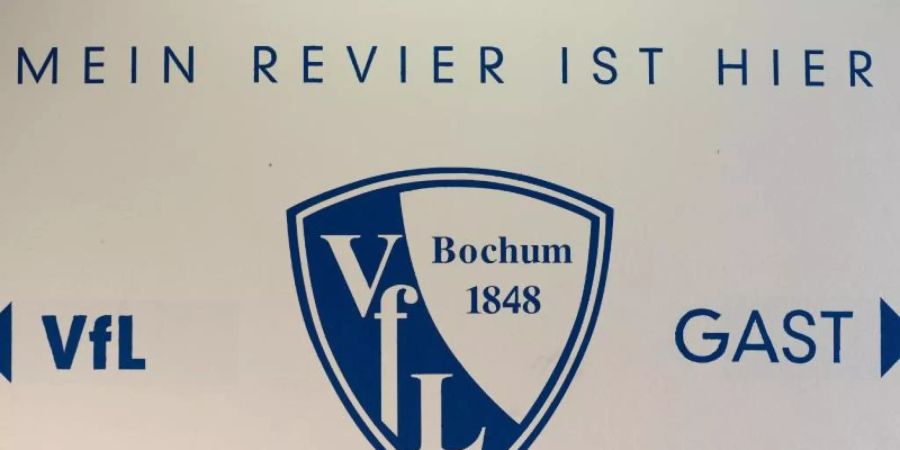 Auf dem Logo des VfL Bochum ist das Gründungsjahr des Vereins klar zu erkennen: 1848. Foto: Caroline Seidel/dpa