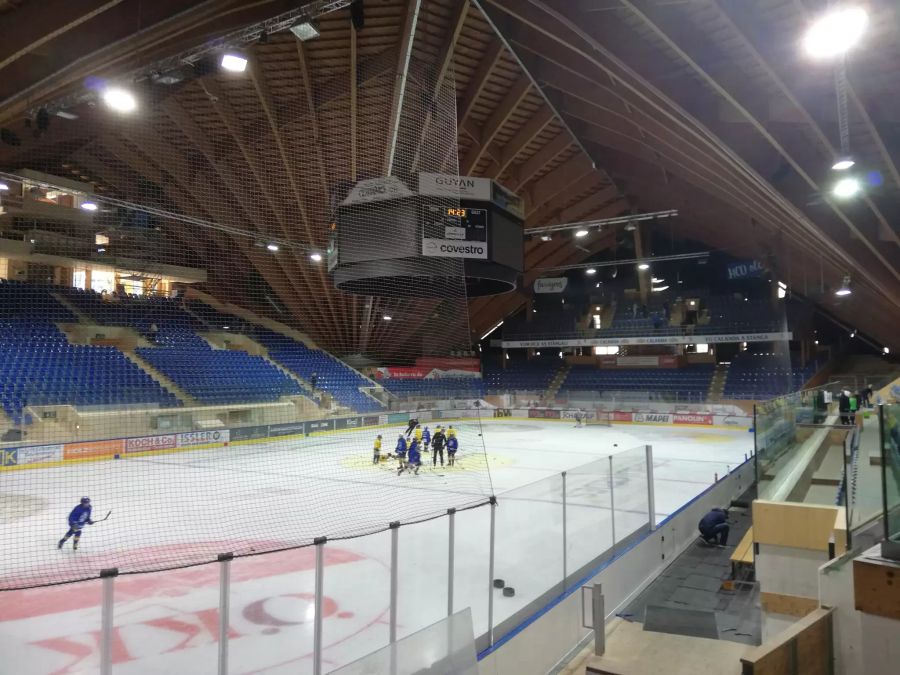 Das Eisstadion in Davos.