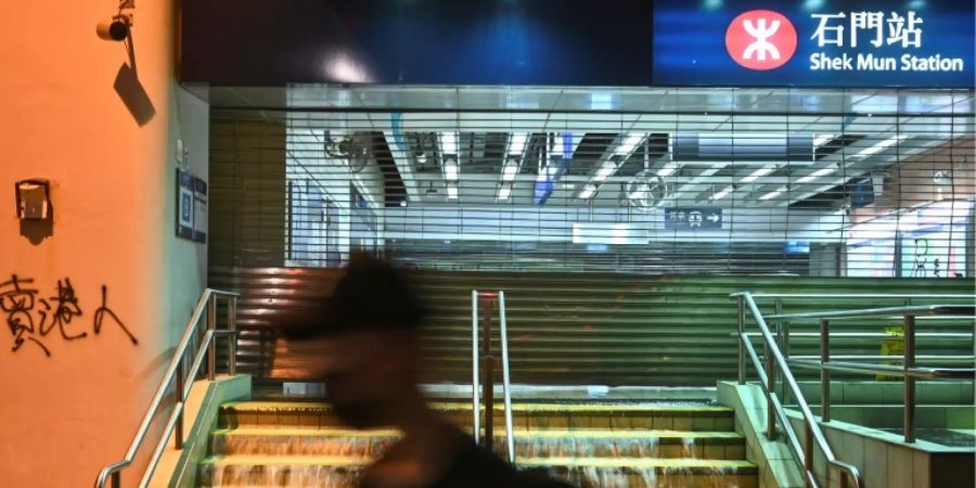 U-Bahn-Verkehr in Hongkong eingestellt