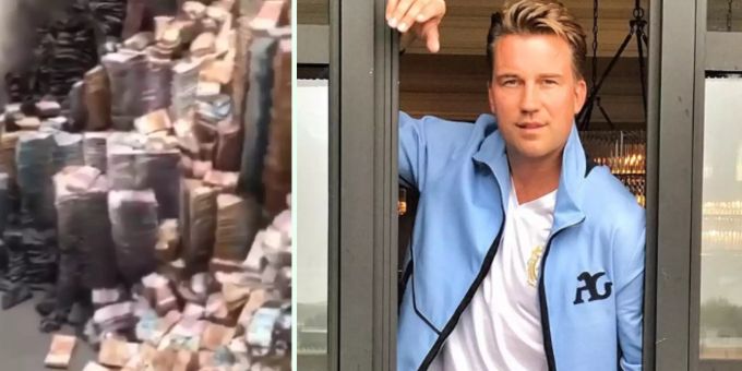 Geldnoten-Stapel - Hat es in DJ Antoines Bankfach gebrannt?