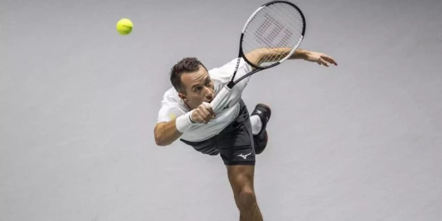 Philipp Kohlschreiber hat sein Einzel gegen Grossbritannien verloren. Foto: Bernat Armangue/AP/dpa