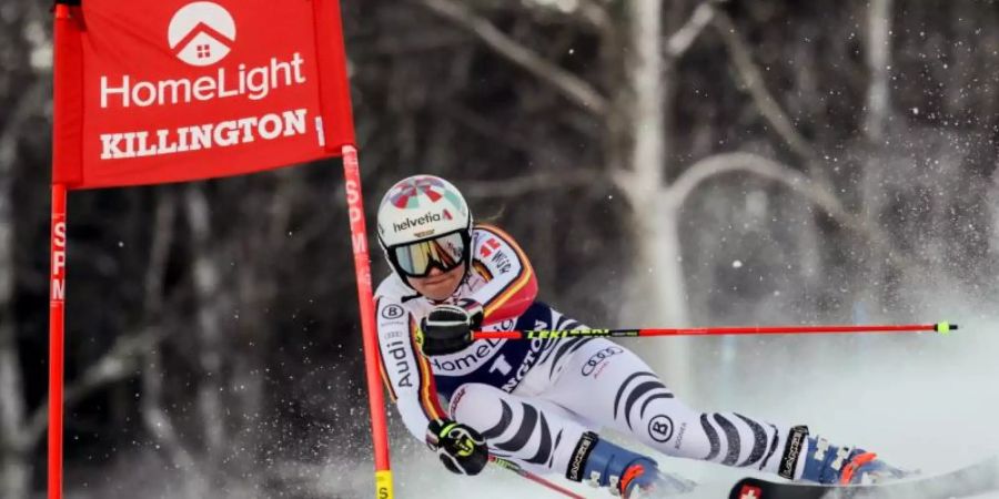 Nach Platz 13 in Sölden erreichte Viktoria Rebensburg in Killington Rang sieben. Foto: Charles Krupa/AP/dpa