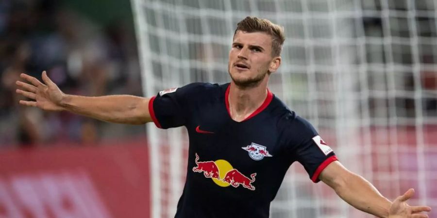 Leipzigs Sturm-Ass Timo Werner will auch gegen den FC Schalke 04 treffen. Foto: Marius Becker