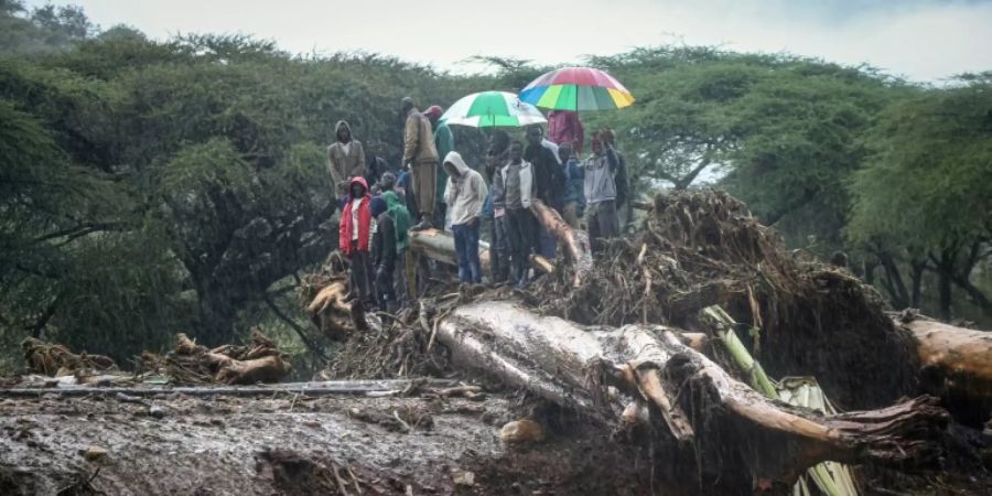 Überschwemmungsfolgen im Westen Kenias