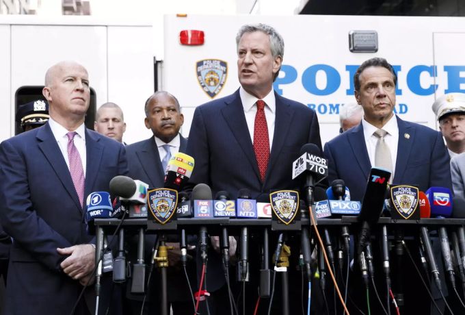 New Yorks Bürgermeister Bill de Blasio äussert sich zu den neusten Vorfällen. New York