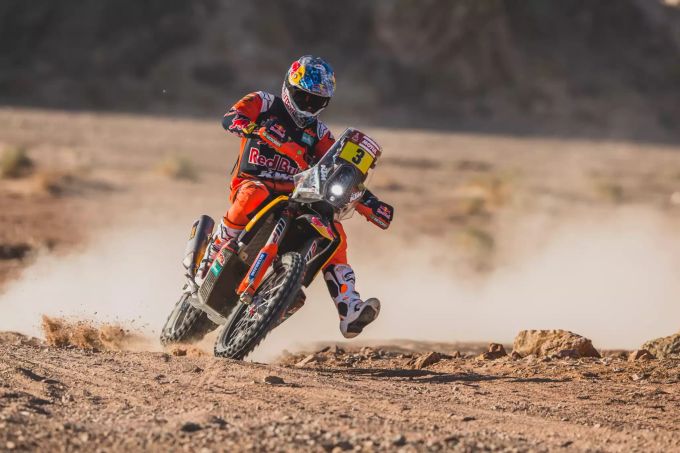 KTM-Star Sam Sunderland übernahm auf der zweiten Etappe die Gesamtführung bei der Rally Dakar. Sam Sunderland Rally Dakar