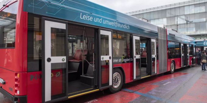 Bernmobil hat in seiner Flotte mehrere Elektro-Busse. Bernmobil