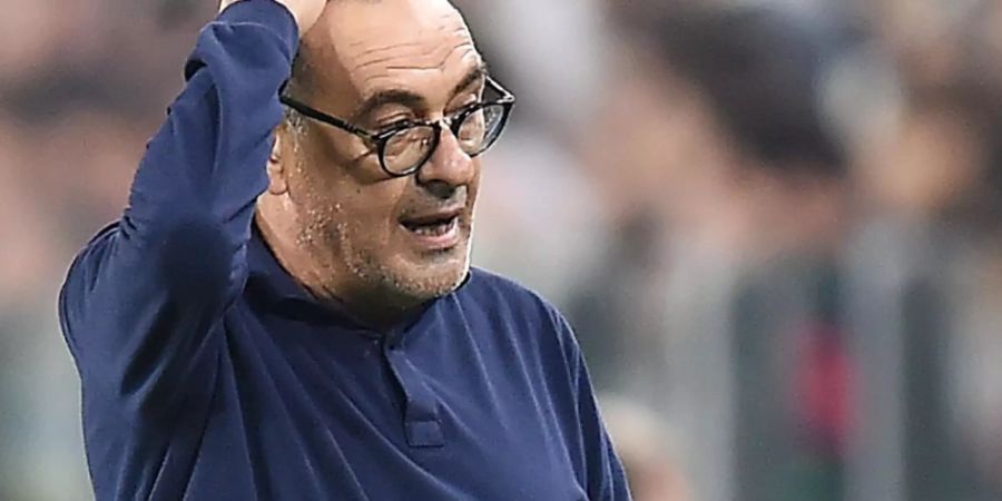 Juventus-Trainer Maurizio Sarri sah in Lecce nur ein 1:1 seiner Mannschaft